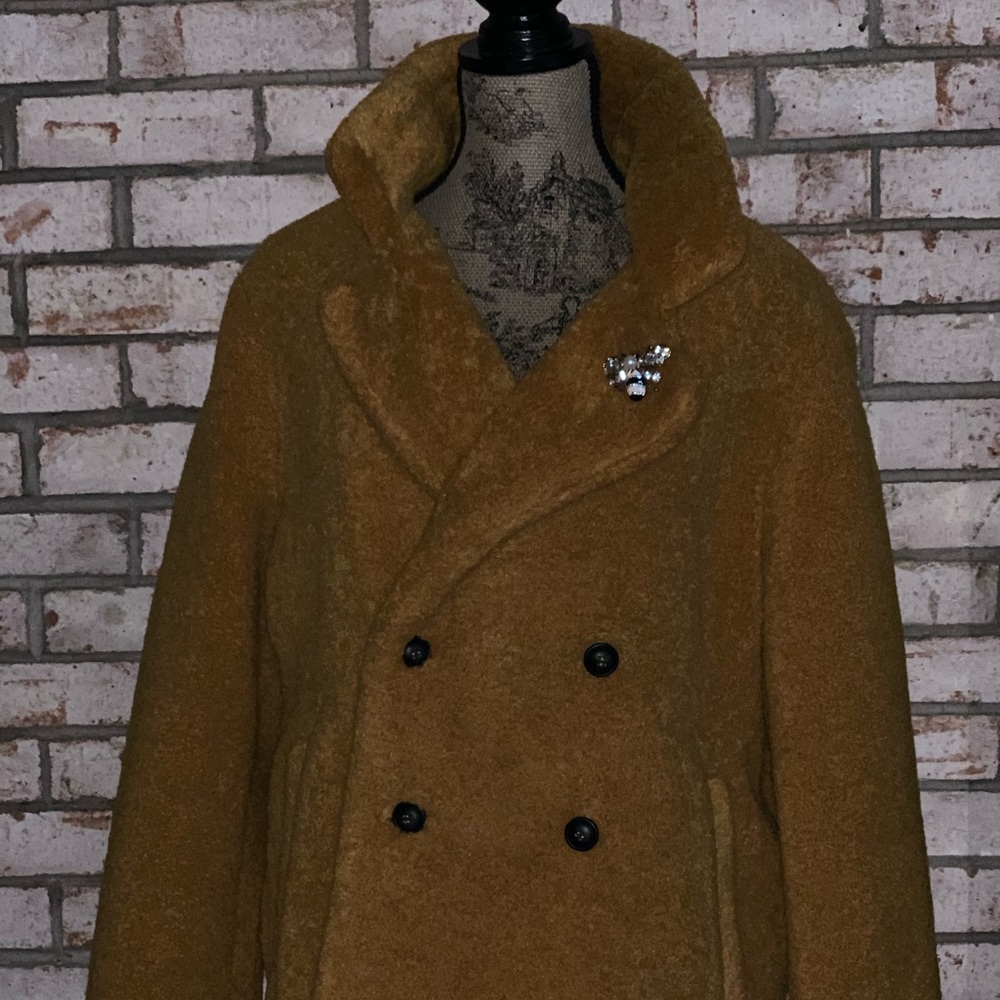 Mustard Teddy Bear Coat